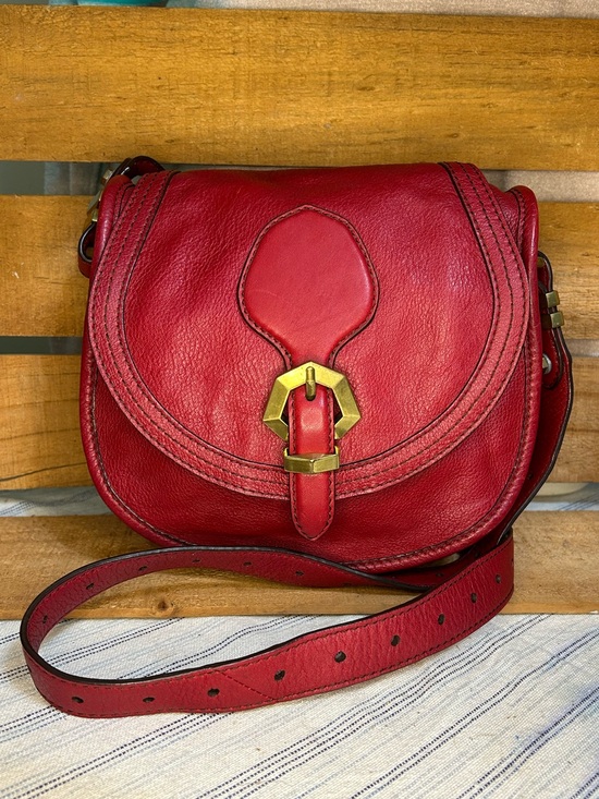 orYANY Handbags - ORYANY RED CROSSBODY WITH STITCHING DETAIL